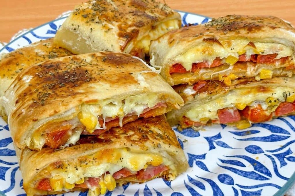 Cachorro quente de forno