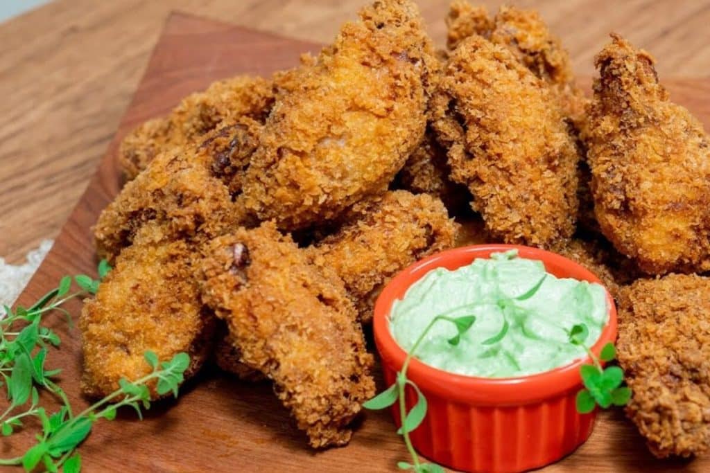 Frango frito crocante e sequinho